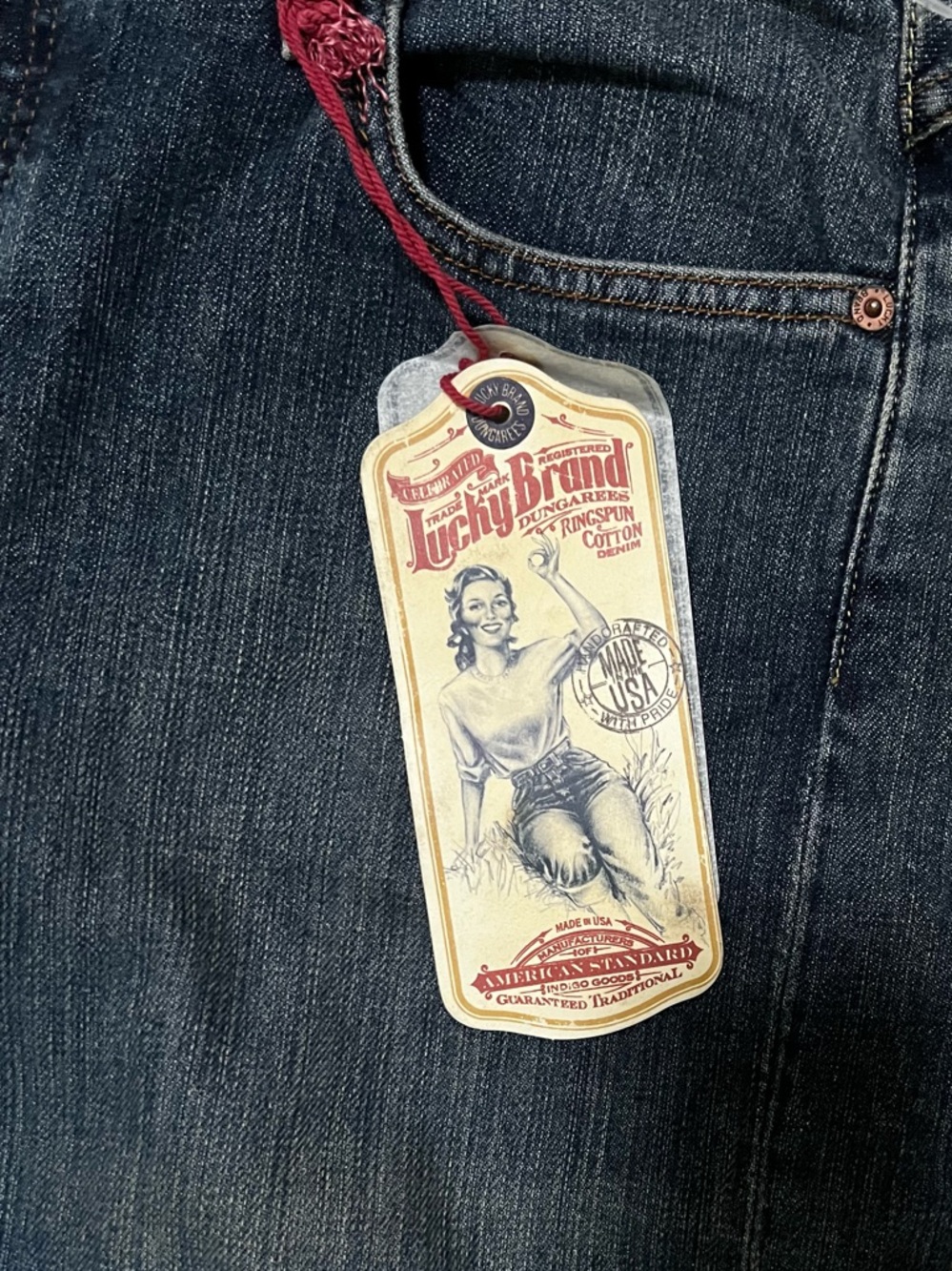 NWT Vintage Y2K Lucky Brand Easy Rider Boot Cut Jeans Made in USA Sz 31 - Picture 4 of 11